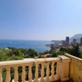 Bilocale con terrazza e giardino, vista panoramica sul mare e sul principato di Monaco